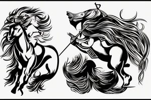 Centaur shooting a bow and arrow tattoo idea