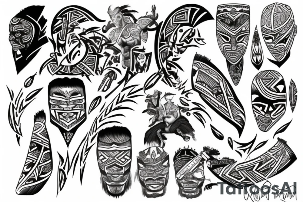 Māori one son tattoo idea