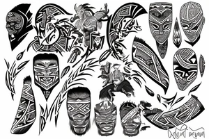 Māori one son tattoo idea