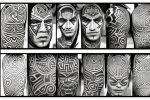 Māori one son tattoo idea