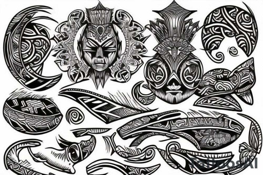 Polynesian one son tattoo idea