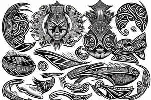 Polynesian one son tattoo idea