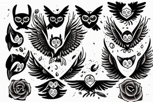Morning person versus night owl tattoo idea