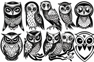 Morning person versus night owl tattoo idea