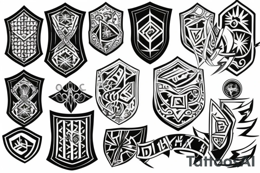 Shield tattoo idea