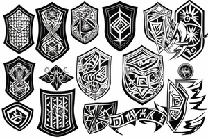Shield tattoo idea