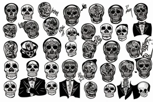 Mobster Skeleton tattoo idea