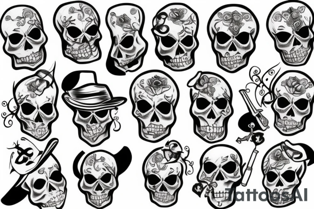 Mobster Skeleton tattoo idea