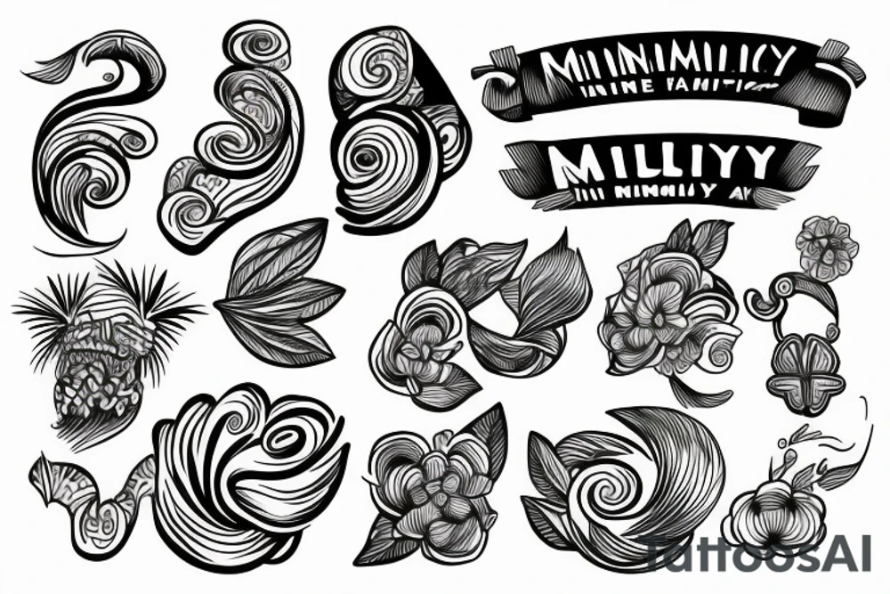 Minimimalistic fine line tattoo
Hawaii themed tattoo idea