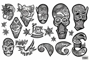 Minimimalistic fine line tattoo
Hawaii themed tattoo idea