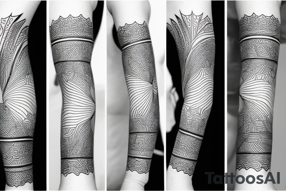 Minimimalistic fine line tattoo
Hawaii themed mountains
Rectangle shaped tattoo idea