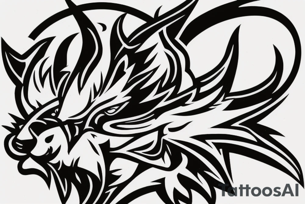 Logo for the LYNX clan, be sure to have a circular outline externally decorated in an interesting style, lightning bolts can be added. Tatto gonna contains LYNX text tattoo idea