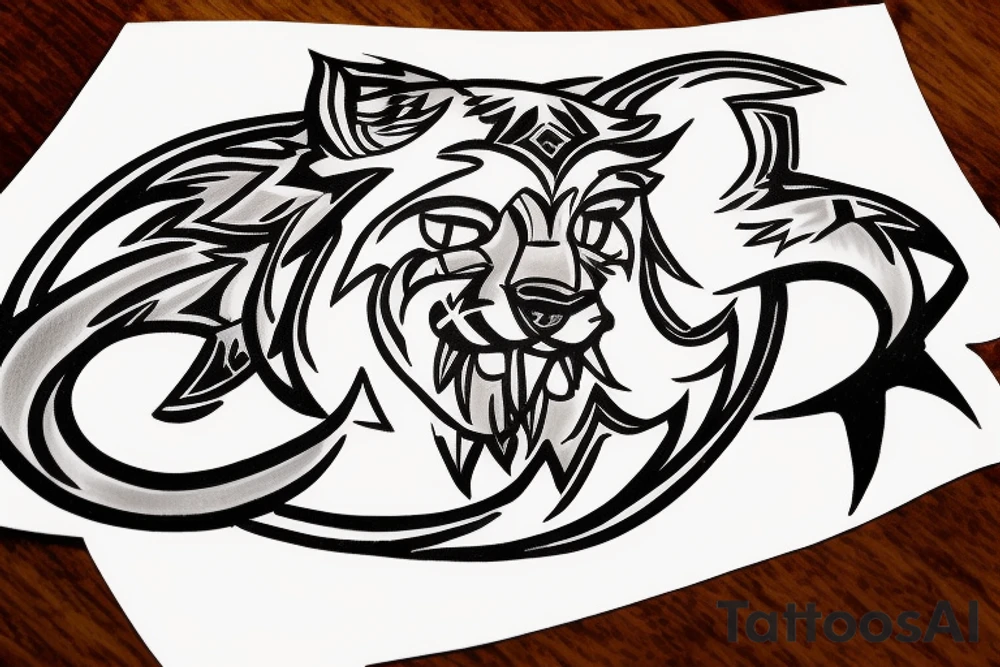 Logo to the LYNX clan, be sure to have an outer circle designed around a lynx in an interesting style, zips may be added. Tattoo will be displayed on the neck and be sure to include the text LYNX, tattoo will not be very large tattoo idea
