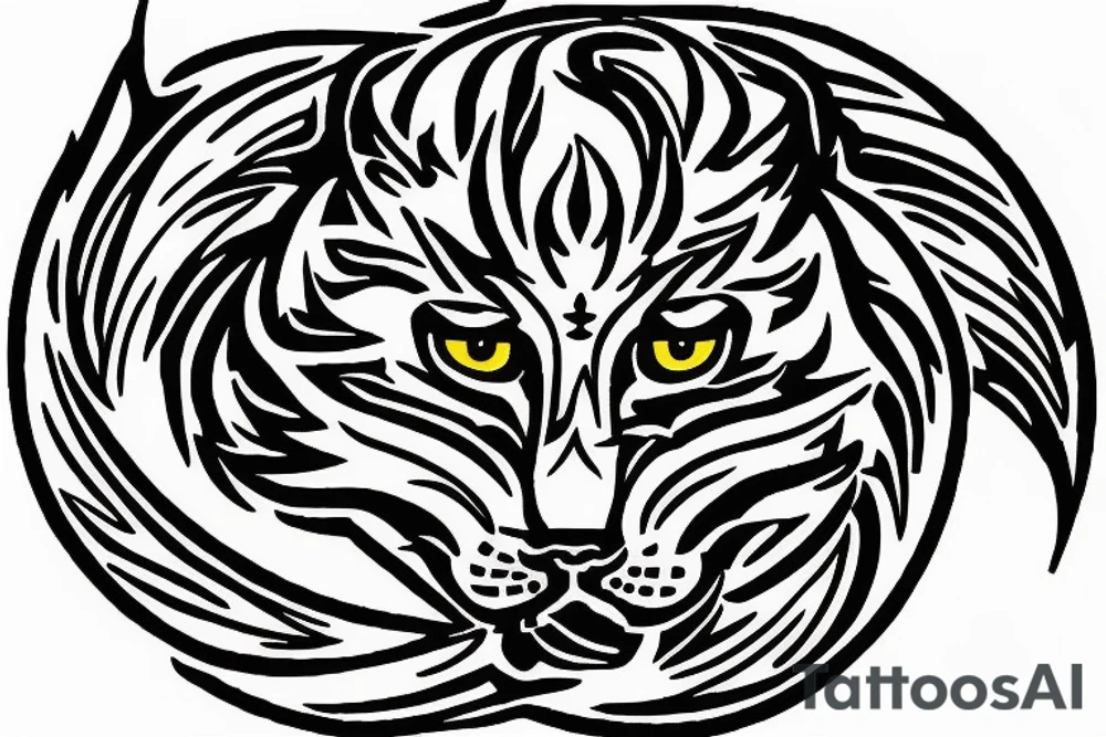 Logo to the name LYNX, be sure to have an outer circle designed around a lynx in an interesting style, zips can be added. The tattoo will be displayed on the neck and be sure to include the text LYNX, the tattoo will not be very large. The lynx should not take up most of the sketch tattoo idea