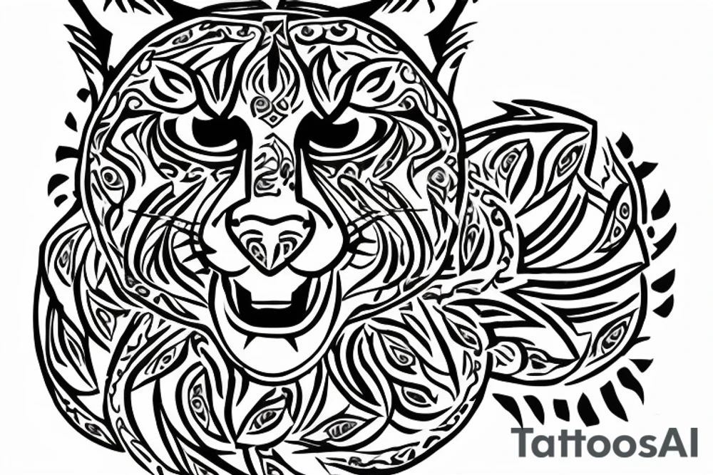 Logo to the name LYNX, be sure to have an outer circle designed around a lynx in an interesting style, zips can be added. The tattoo will be displayed on the neck and be sure to include the text LYNX, the tattoo will not be very large. The lynx should not take up most of the sketch tattoo idea