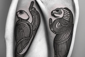 complete Forearm tattoo. Tortoise shell minimalist. only the turtle shell . no tortoise head, legs, arm or tail. the whole forearm must be covered in a tortoise shell tattoo idea