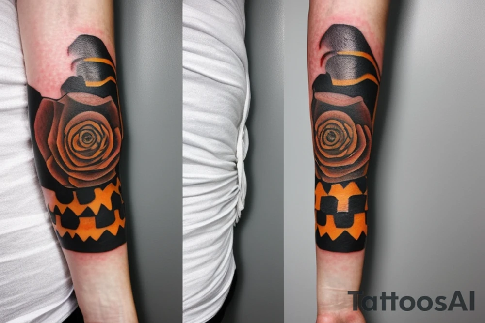 complete Forearm tattoo. Tortoise shell minimalist. only the turtle shell . no tortoise head, legs, arm or tail. the tortoise shields should be filled with tiny pictures of a creditcard, a mask from the movie v as vendetta and cigarettes tattoo idea