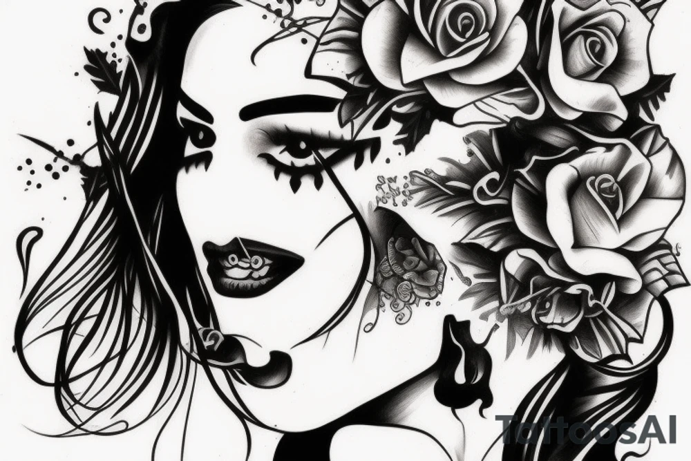 Chicano girl tattoo idea