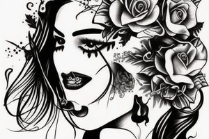Chicano girl tattoo idea