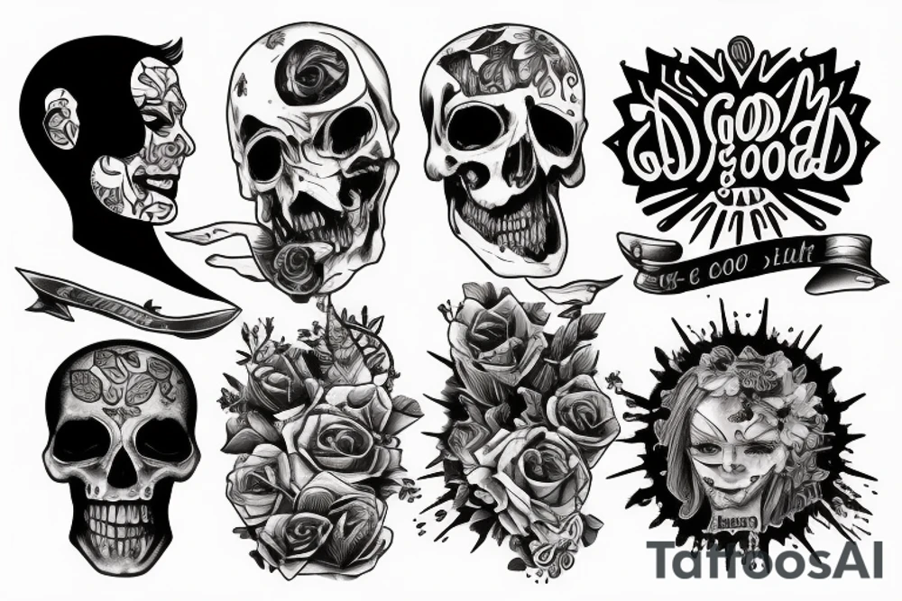Bad and good cool tattoo tattoo idea