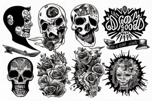 Bad and good cool tattoo tattoo idea