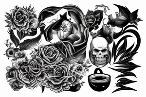 Bad and good cool 3d tattoo idea