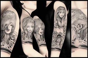 Chicano girl 3d tattoo idea