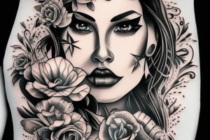 Chicano girl 3d for man tattoo tattoo idea