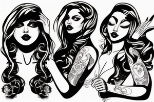 Chicano girl 3d for man tattoo tattoo idea