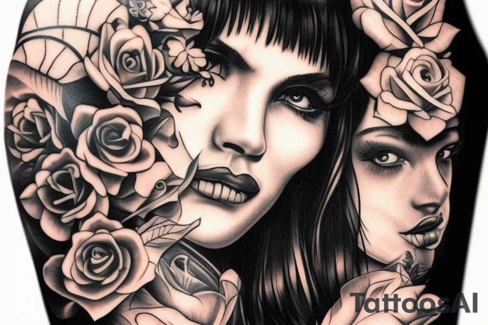 Chicano girl 3d for man tattoo tattoo idea