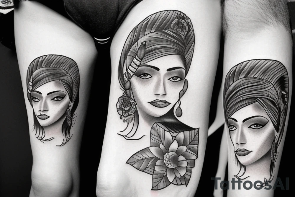 Chicano girl tattoo idea