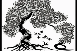 bonsai tree tattoo idea