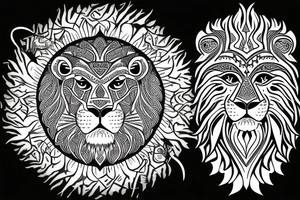 Persian lion and sun symbol for arm tattoo tattoo idea