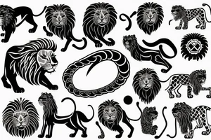 Persian lion and sun symbol tattoo idea