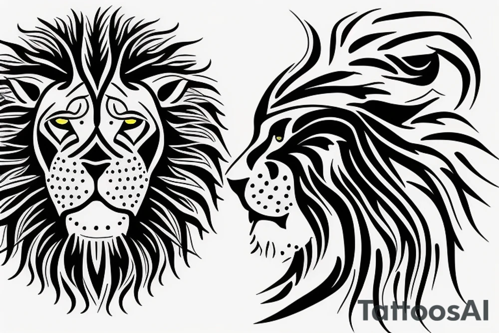 Persian lion and sun symbol tattoo idea