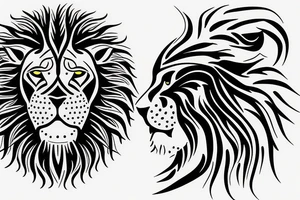 Persian lion and sun symbol tattoo idea