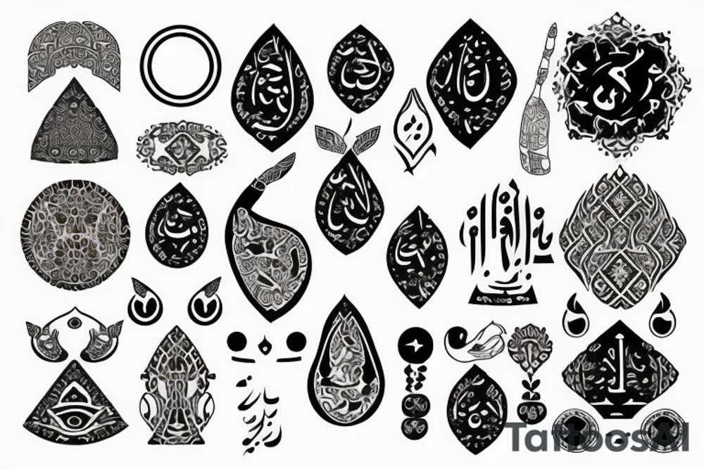 Ancient Persian symbol tattoo idea