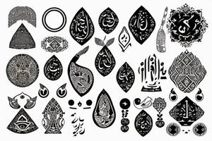 Ancient Persian symbol tattoo idea