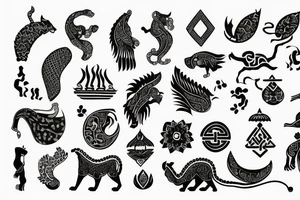 Ancient Persian symbol tattoo idea