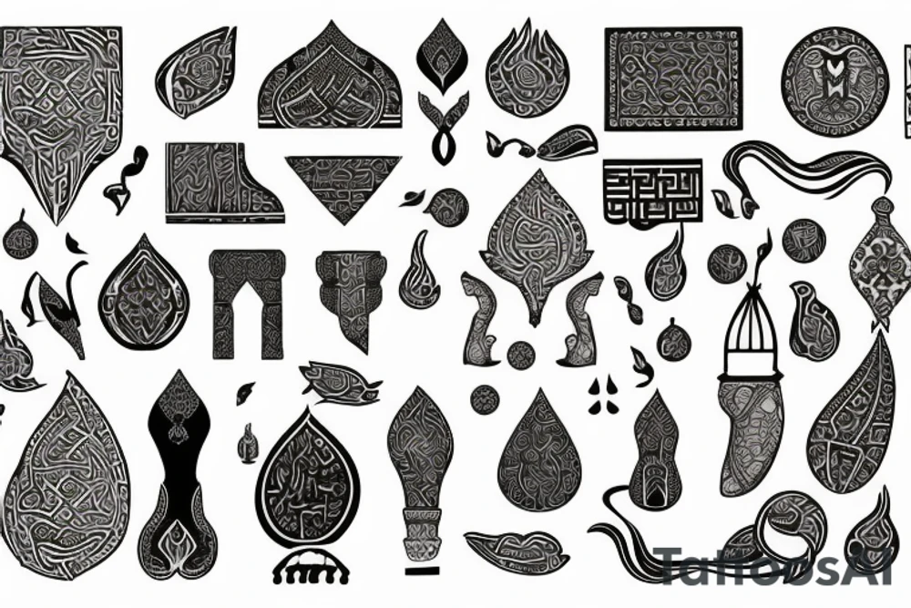 Ancient Persian symbol tattoo idea