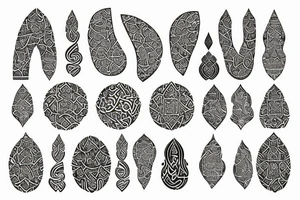 Ancient Persian symbol tattoo idea