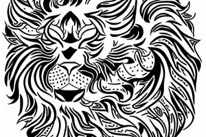 The Sun and the Lion Tattoo from the ancient Persian symbols tattoo idea