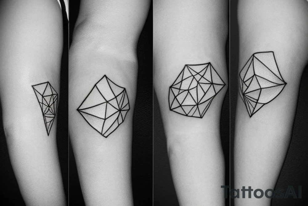 minimalist small tattoo on the arm and shoulder area tattoo idea