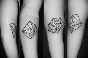 minimalist small tattoo on the arm and shoulder area tattoo idea