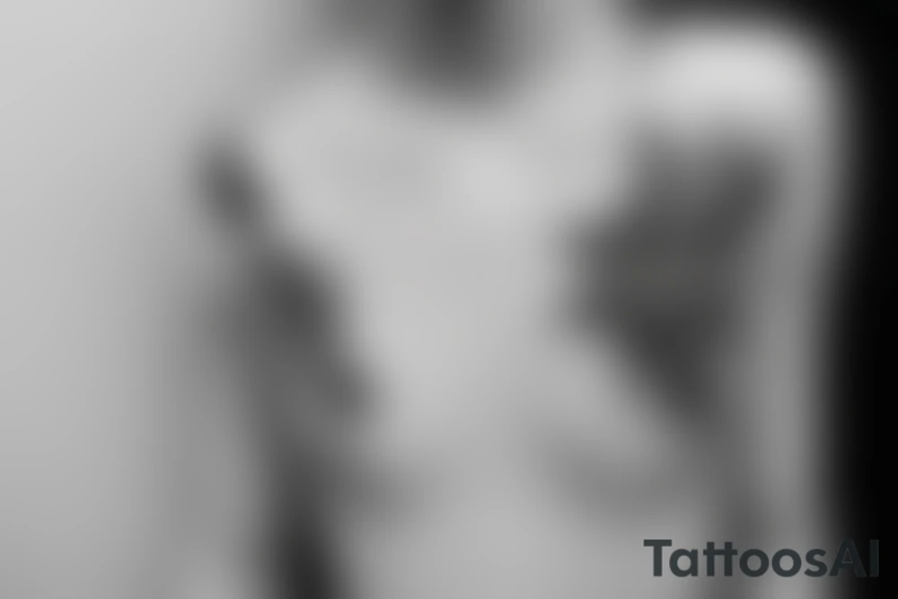 minimalist small tattoo on the arm and shoulder area tattoo idea