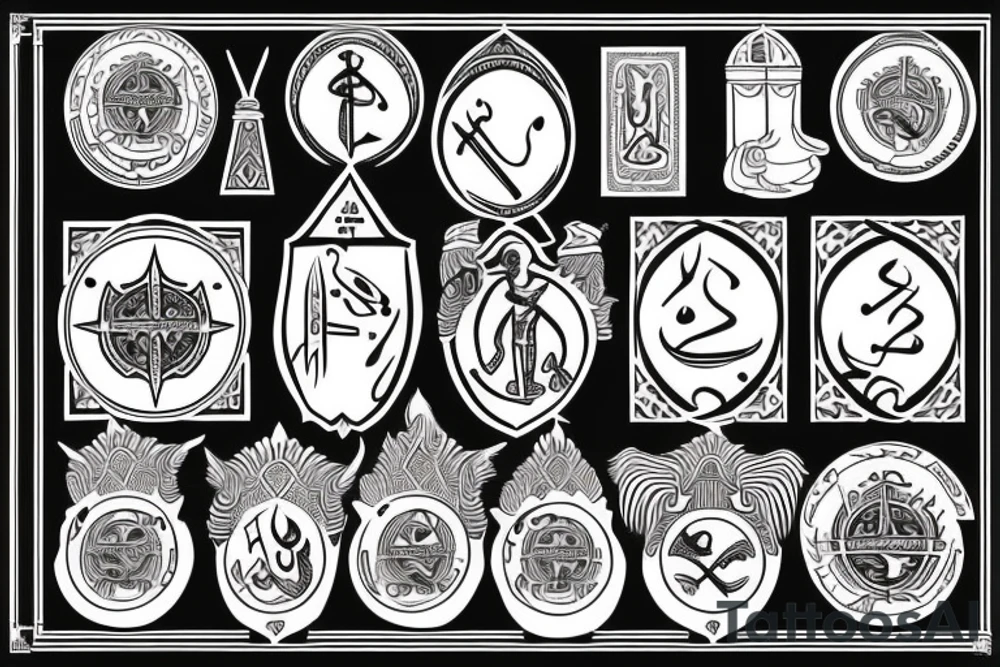 The Faravahar Persian symbol tattoo idea