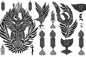 The Faravahar Persian symbol tattoo idea