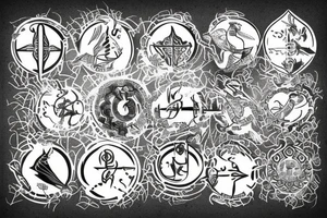 The Faravahar Persian symbol tattoo idea