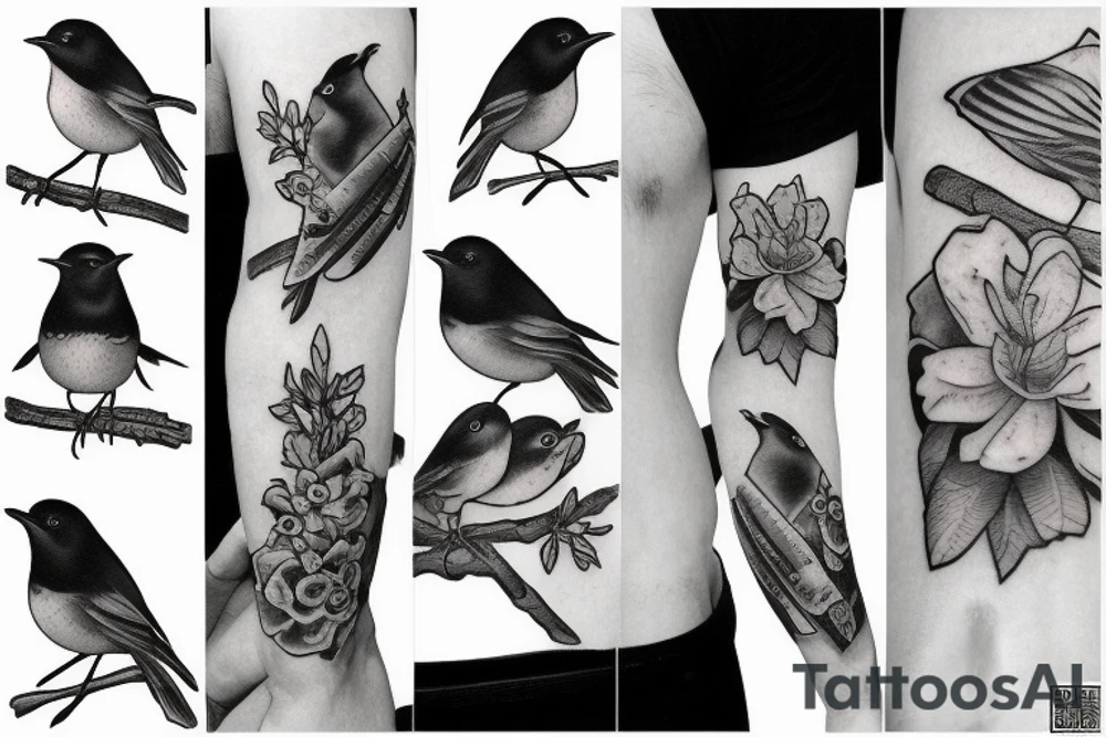 Robin bird tattoo idea