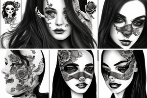 Skye mask girl tattoo idea